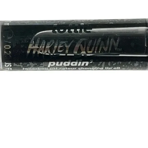 Lottie London Harley Quinn Puddin PH Color Change Lip Oil Rollerball Sheer Black - Picture 2 of 6